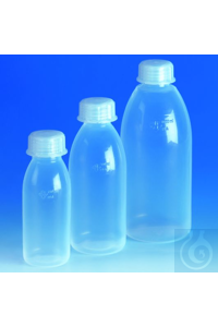 Weithals-Flasche PFA 50 ml transparent, mit dicht schliessender Verschraubung...