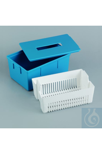 Tauchwanne PP 280x185x125mm robust, mit herausnehmbarem Abtropfeinsatz und...