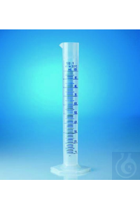 Messzylinder PP 100 ml Hohe Form, hochtransparent. Ringmarke an den...