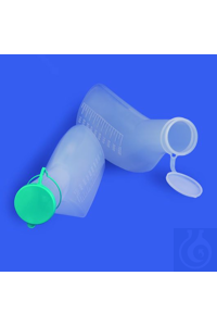 Urinflasche PP 1 lt natur robust, leicht und hygienisch. Mit Schnappdeckel...