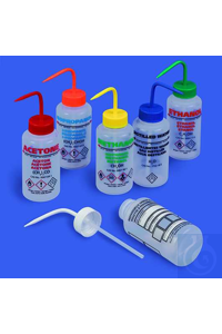 Spritzflasche PE-LD 500 ml Aceton natur/durchscheinend, mit farbig...