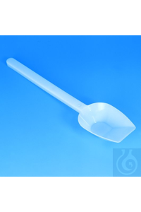 Schaufel PE-HD  150 ml/370 mm naturfarbig, mit speziell langem Stiel für...