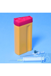 Mini-Box PP 0,3 lt im handlichen Format für gebrauchte Kanülen. Ideal...