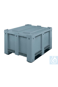 Ind.-Lagerbehälter/Kufen PE-HD 600lt grau. Preisgünstiger und vielseitiger...