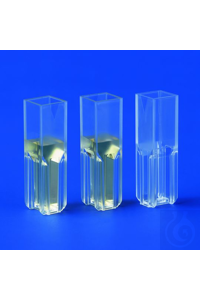UV-Küvette 220-900 nm / 1,5-3 ml quadratische Öffnung; Masse Fenster: 4,5x23...