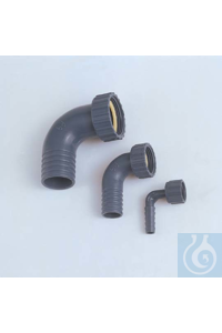 Winkelverschraubung PP ½x12 mm mit Überwurfmutter und Dichtung (EPDM). Mit...