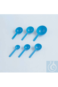 Messlöffel PP 5 ml hellblau hellblau, robust, halbrund.