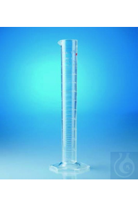 Messzylinder PMP 25 ml Hohe Form, glasklar, mit erhabener Skala. Ringmarke an...