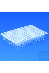 PCR-Platte PP 96er 0,2 ml natur Extrem dünnwandig, naturfarbig, leicht in...
