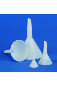 Trichter PTFE ø 30mm weiss, gut chemikalien- und temperaturbeständig bis...