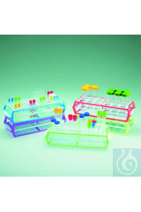 Reagenzglasgestell POM 30mm blau Racks mit modernem Design in erfrischenden...