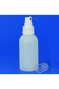 Zerstäuberflasche PE-HD 100 ml natur/durchscheinend, für feine Zerstäubung....