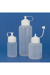Weithals-Dosierflasche PE-LD 750 ml natu natur, durchscheinend, mit weissem...