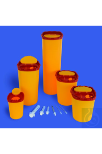Entsorgungsbox Twin PP 700 ml gelb. Sicherheitsbox mit Spezial-Einwurföffnung...