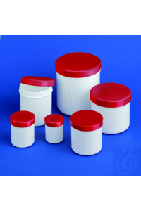 Dose mit Schraubverschluss rot PP 6 ml weiss, stabile, formschöne Ausführung...