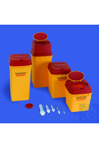 euroMatic - Sicherheitsbox 3.0 l Robuste, gelbe Sicherheits-Entsorgungsbox...
