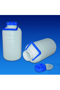 Weithalsflasche 5 lt PE-HD naturfarbig, zylindrische Ausführung mit...