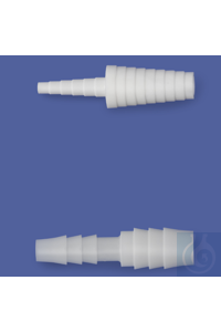 Reduktionsstück PP ø 7-12/3-5 mm weiss bzw. naturfarbig, chemikalien- und...