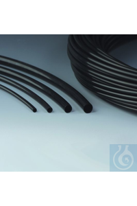 Schlauch PTFE 4x6 mm elektrisch leitfähi schwarz, für antistatische...