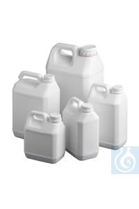 Fluorierte Kanister 2 l PE-HD weiss Robuste handliche Kanister (Jerricans)...