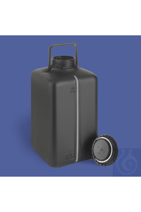 EL-Viereck-Flasche 10 l PE-HD Hergestellt aus schwarzem, elektrisch...