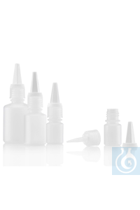 Tropfflaschen PE-HD 10 ml stabile, handlich Form. Kombiverschluss aus...