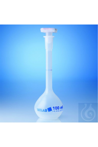 Messkolben PP 25 ml mit Ringmarke, individuell justiert nach DIN EN ISO 1042,...