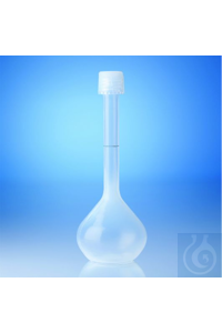 Messkolben PFA 500 ml hochtransparent, individuell justiert mit Ringmarke...