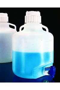 Flasche mit Auslaufhahn 10 lt, PE-LD ideal zur Aufbewahrung und Ausgabe von...