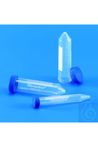 Universaltuben 50 ml PP transparent, mit dicht schliessendem blauen...