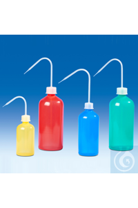 Spritzflasche rot 250 ml (PE-LD) zylindrische Form, gut stehend und sehr...
