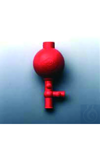 Pipetierball ''Flip'' 100 ml rot, aus Naturkautschuk mit hoher Elastizität....