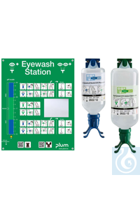 Augen-Notfallstation DUO Wandstation mit 500 ml pH Neutral Duo und 1000 ml...
