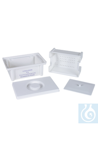Desinfektionswanne PVC 3 lt weiss, mit Taucheinsatz und weissem Deckel....