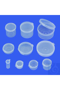 Runddose 31x20mm PP transparent, mit gut schliessendem...