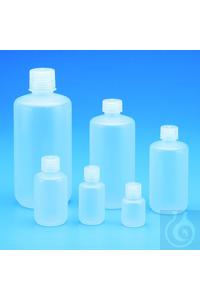 Enghals-Flasche PP 4 ml Naturfarbig/durchscheinend, mit gutem Standvermögen....