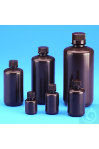 Enghals-Flasche PE-HD braun 8 ml Braun eingefärbt, zur Lagerung von...