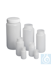 Weithals-Flasche PE-LD 30ml Naturfarbig, mit gutem Standvermögen....