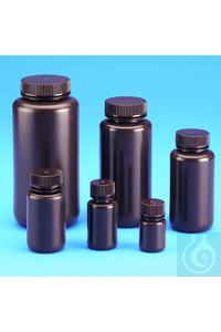 Weithals-Flasche PE-HD braun 30ml Braun eingefärbt, zur Lagerung von...
