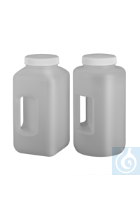 Weithals-Flasche mit Griff PP rund 4 lt Natur/durchscheinend. In runder und...