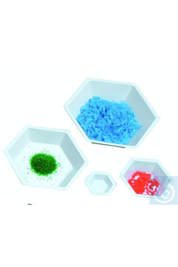 Einweg-Wägeschalen hexagonal 38x25x9mm In antistatischer Ausführung!Für...