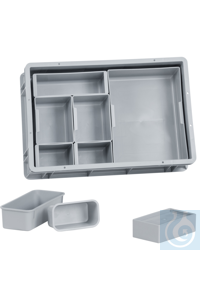 Variobox PP, h 110mm Teilung 1/16 Fur jedes Teil den richtigen Einsatz: fur...