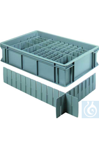 Trenneinsatz 300 PP, 258x100mm Steckbare Einsätze für die individuelle...