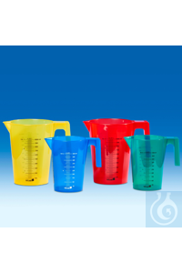 Messbecher 1000 ml PP, blau Messbecher in vier verschiedenen Farben....