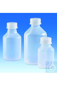 Steilbrustflasche GL 45 PP, 250 ml Transparent. Mit Schraubkappe aus PP. Gute...