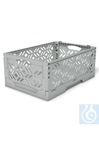 Faltbox Midi grau, PP Leichte (452g Eigengewicht), mittelgrosse faltbare...