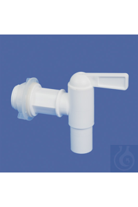Auslaufhahn 3/4'', 16 mm, PE-HD, weiss Universell einsetzbarer Auslaufhahn...