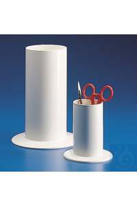 Stand-Zylinder PP ø 90 mm weiss, in fester Ausführung, robust, mit grossem...