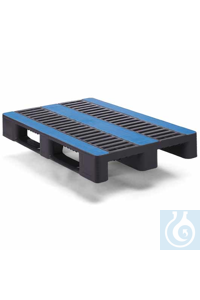 Europalette CR1 ECO, 1200x800mm PE-HD STAHLVERSTÄRKTE PALETTE AUS...