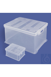 Allzweckbox PP 170x130x80 mm transparent, mit Schnappdeckel. Eine...